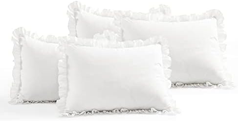 Lush Decor Ruffle Skirt Daybed Cover 5 Piece Set - White
