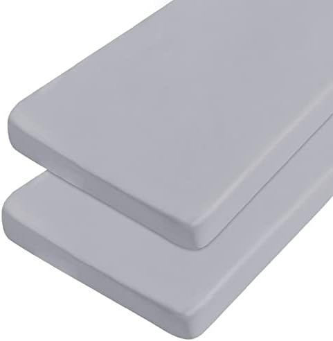 Coldwind Cot Sheets 31 x 75 2 Pack Fitted Microfiber Bed Cover Gray