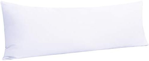NTBAY Body Pillowcase - 20x54 Inches White Microfiber