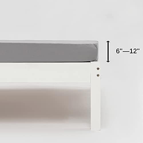NY HOME Cot Fitted Sheet - 4-Way Stretch No Slipping Soft Comfort