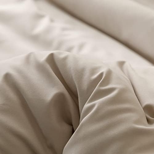 ROSGONIA Oatmeal King Comforter Set 3pcs