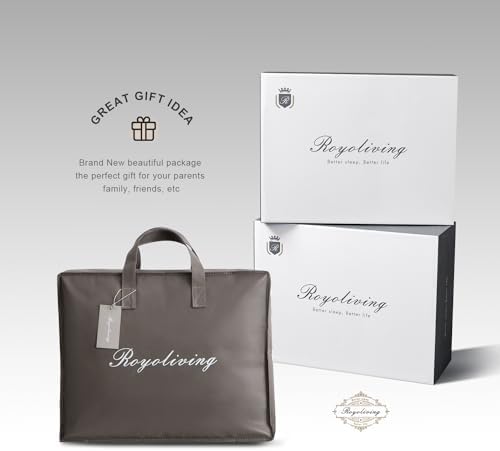 Royoliving Premium Lightweight Cooling Duvet Insert Queen Size 90x90 35 oz