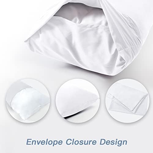 DOWNCOOL Luxury Full Body Pillow Insert with Microfiber Cover