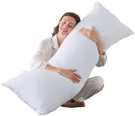 BedTreat Full Body Pillow Insert - 20 X 54 White
