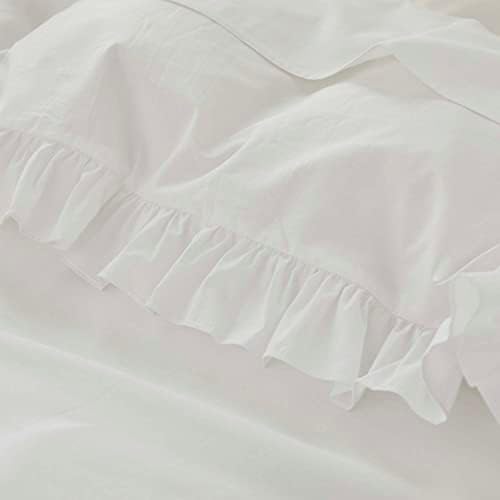 Brandream Organic Cotton Duvet Cover Set 2pcs TwinTwin XL White