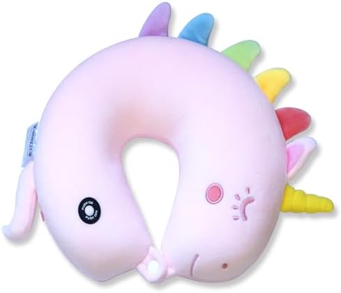 SENSORY4U Vibrating Unicorn Neck Pillow for Kids Travel