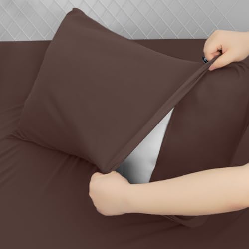 Moonsea Deep Pocket Twin Sheet Set for Kids Air Mattress - Brown