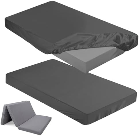 Breling Dark Gray Fitted Sheets Twin 4 2 Pcs