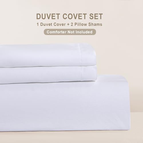 100 Cotton Duvet Cover Set Hidden Zipper QueenFull