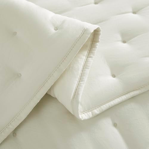 WDCOZY Ivory Cloud Cal King Quilt Bedding Set 1