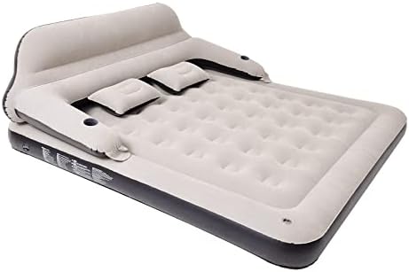 Queen Size Air Mattress with Headboard and Pillows Blow Up Sofabed