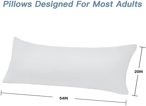 DOWNCOOL Luxury Full Body Pillow Insert with Microfiber Cover