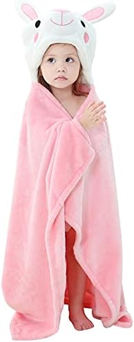 Arkwida Baby Hoodie Towel with Hood Flannel Blanket for Kids