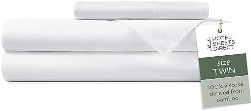 Hotel Sheets Direct Bamboo 3 Piece Bed Sheet Set Twin Size