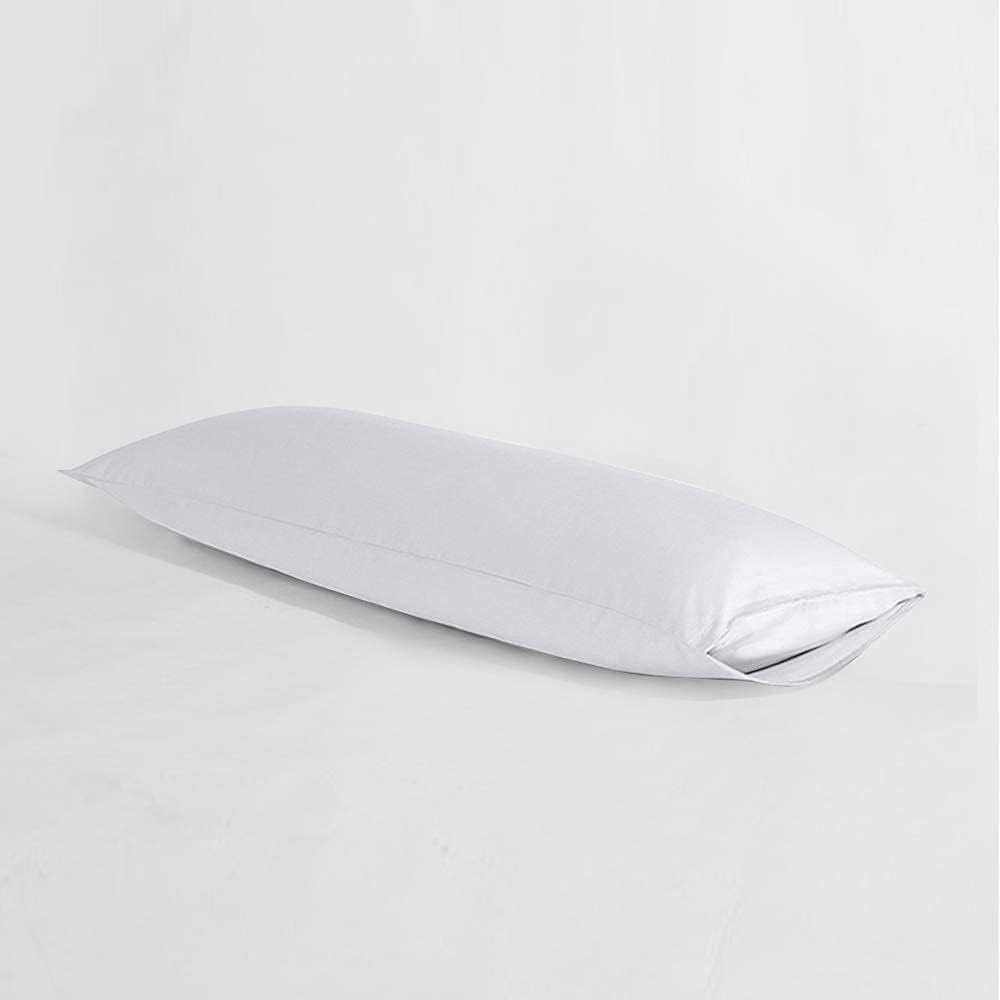 NTBAY Body Pillowcase - 20x54 Inches White Microfiber