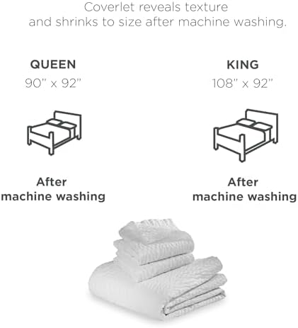 Courtyard by Marriott Textured Coverlet - White Queen