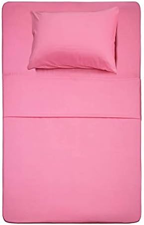 Best Season 3 Piece Twin Bed Sheet Set Peach Pink