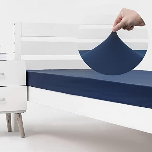 NY HOME Cot Fitted Sheet 4-Way Stretch Soft No Slipping