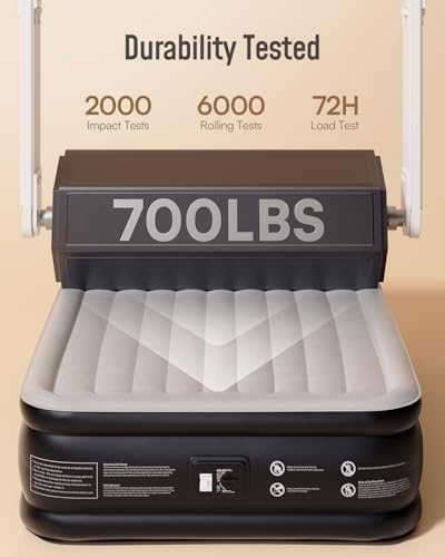 Airefina Queen Air Mattress with Built In Pump