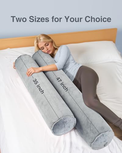 Luxtude Inflatable Body Pillow for Adults Kids 35 Inch Bolster