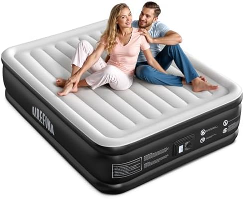 Airefina Queen Air Mattress with Built In Pump