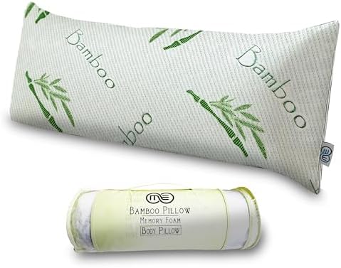 OMEO Bamboo Rayon Body Pillow for Side Sleepers