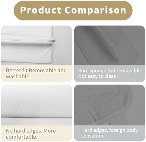 12 X 76 Twin to King Bed Converter Kit with Washable Cover White