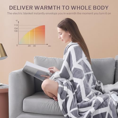 VENTIMI 50x60 Heated Throw with 5 Heat Levels