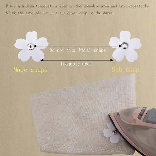 20pcs Duvet Snaps for Secure Fit