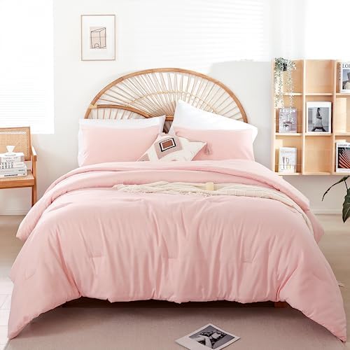 Weigelia Pink Comforter Set 300GSM Fluffy Microfiber