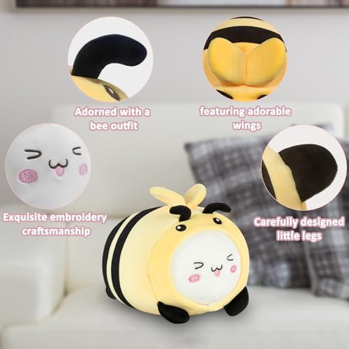 Yellow Bee Kids Travel Pillow - 2-in-1 Neck Sleep Support