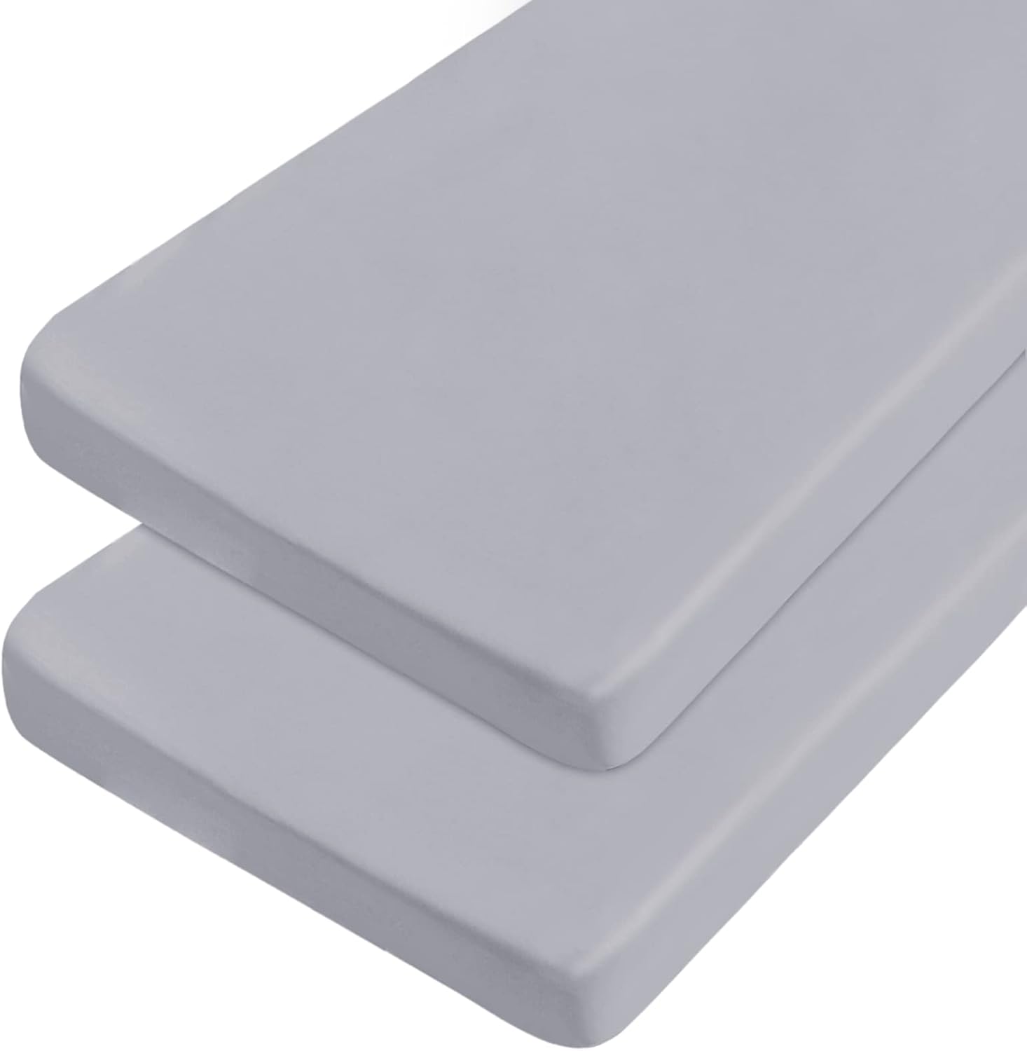 Coldwind Cot Sheets 31 x 75 2 Pack Fitted Microfiber Bed Cover Gray