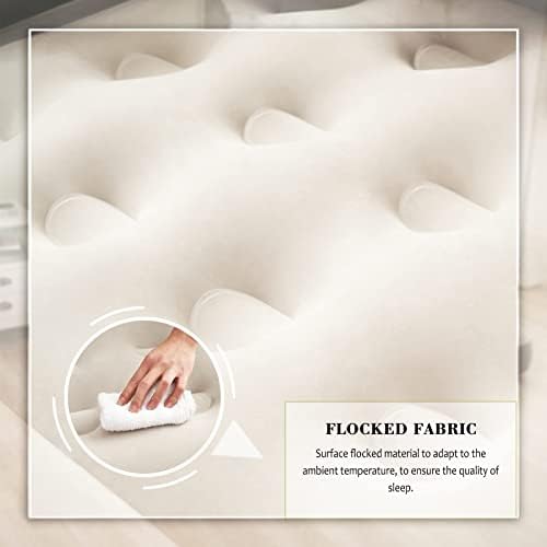 Queen Size Air Mattress with Headboard and Pillows Blow Up Sofabed