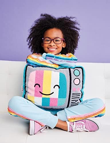 iscream Retro TV Shaped Accent Pillow 17x14