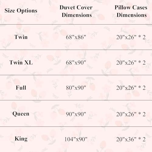 AMWAN Floral Duvet Cover Queen Set