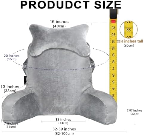 SLIGUY Reading Pillow for Bed and Couch Comfort 1