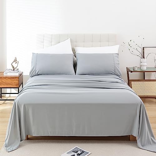 Whitney Home Textile Twin Sheet Set - Luxury Soft Grey