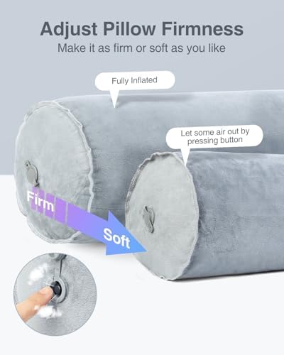 Luxtude Inflatable Body Pillow for Adults Kids 35 Inch Bolster