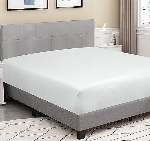 Royale Linens 300 TC Twin Fitted Sheet - 100 Combed Cotton Deep Pocket