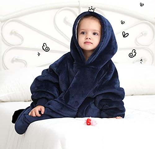 KFUBUO Wearable Blanket Hoodie Kids 2-6YR
