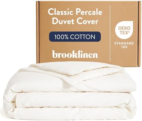 Brooklinen Luxury Percale Duvet Cover - Cream