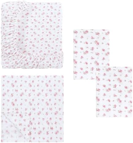Modern Threads Silky Soft Microfiber Twin Sheet Set with Deep Pockets and Pillowcases