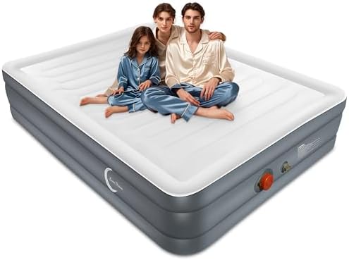 LunaDream Eclipse Series Queen Air Mattress with USB Pump 1