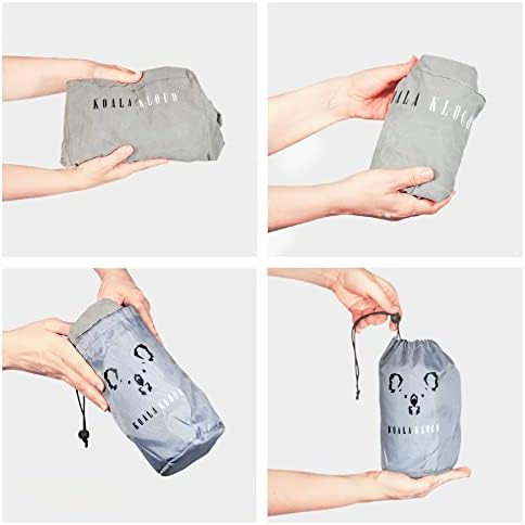 3 Height Travel Foot Rest - 2-Pack Gray Inflatable Foot Pillow