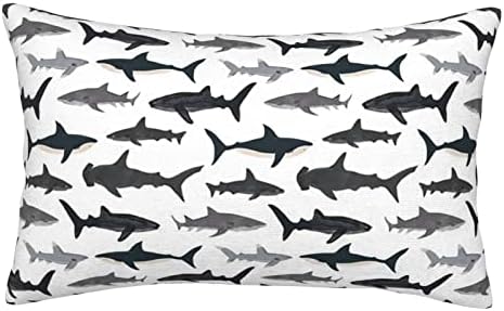 LBHH Nautical Shark Pillowcase for Travel 14x20 in
