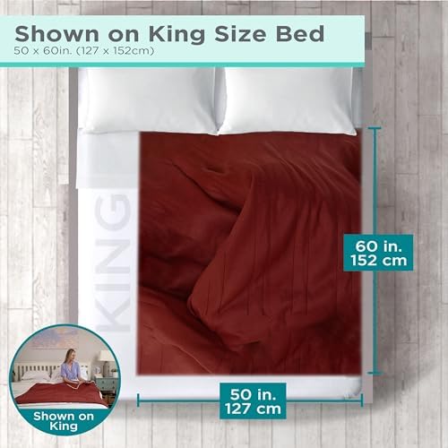 BLACKDECKER Heated Throw Blanket with 4 Levels and Auto Shutoff