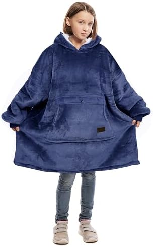 Catalonia Cozy Reversible Sherpa Hoodie for Kids