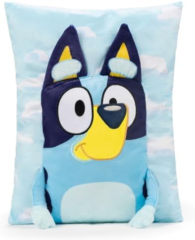 Bluey 3D Snuggle Pillow - 15 Inches Soft Plush Bluey Character Pillow