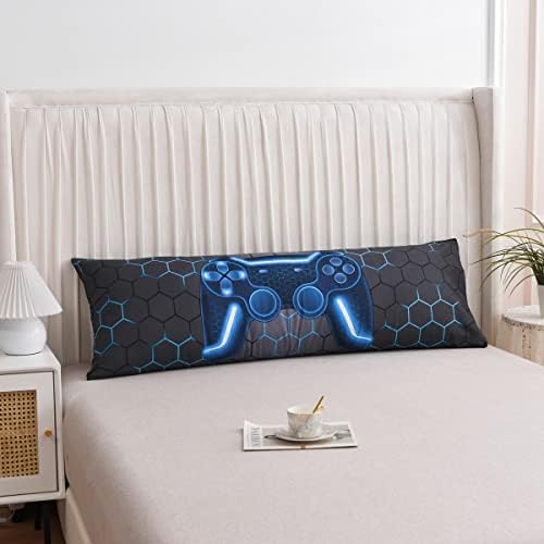 NTBED Gaming Body Pillow Cover 20x54 Blue