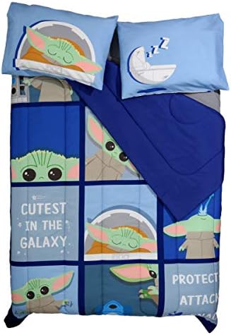 Star Wars The Mandalorian The Child Grid Comforter